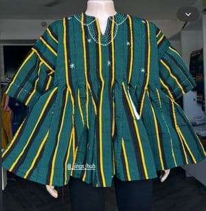 MENS BATAKARI - Green Yellow Stripe